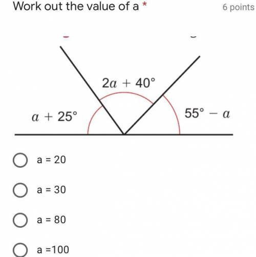 Work out the value of a