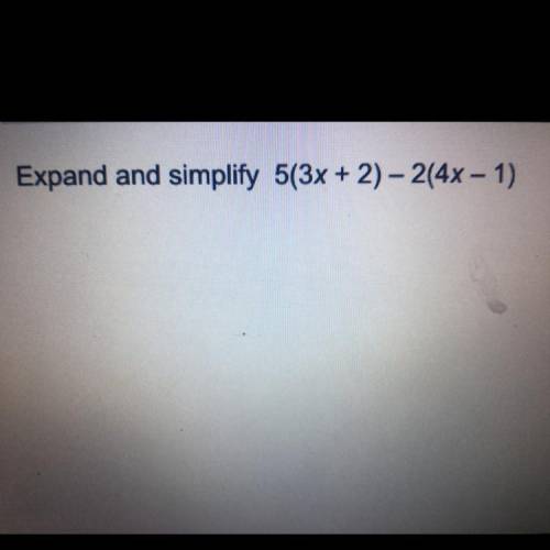 Expand and simplify the equation