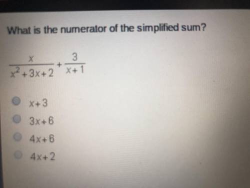 What is the numerator for the simplified sum?