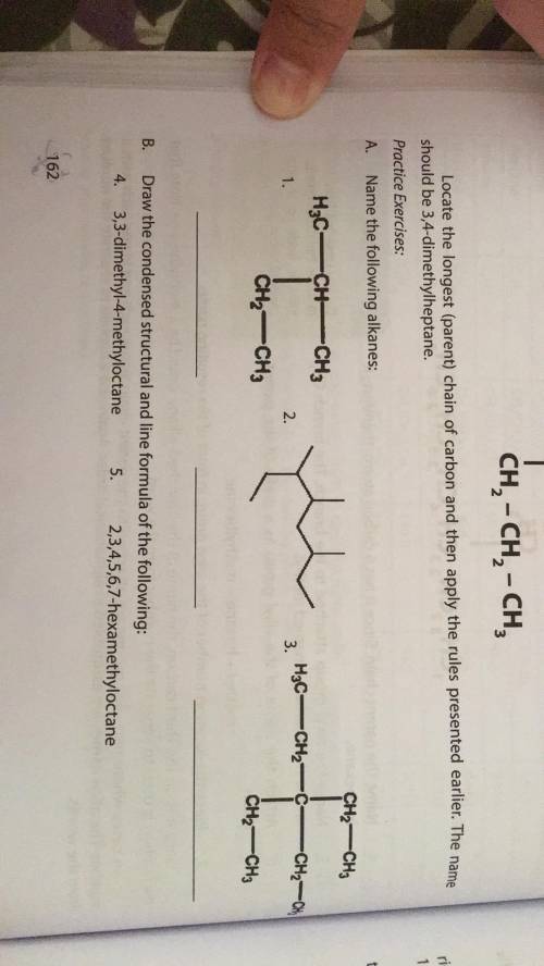 Name the following alkanes