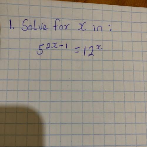 Solve for X in the question
