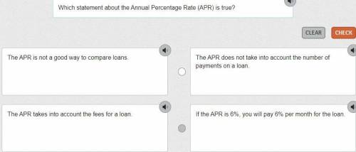 Which statement about the Annual Percentage Rate (APR) is true?