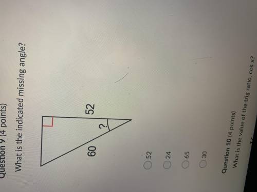 What is the indicated missing angle can someone pls help me