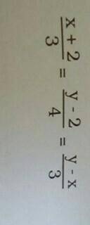 Solve for x and y

help please
