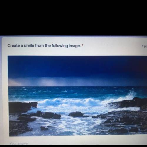 Create a simile about waves.