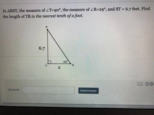 Can anyone help with this using soh cah toa and rounding the answer to the nearest tenth of a foot?