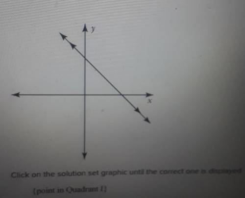Click on the solution set until the correct one is displayed 

point q1infinite lineempty set