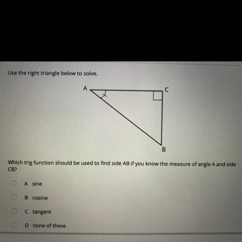 You guys I don’t even know how to start this help please!!!

Use the right triangle below to solve