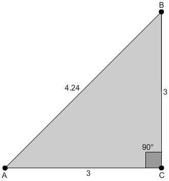Type the correct answer in the box. In this triangle, cosA/cosB = ?