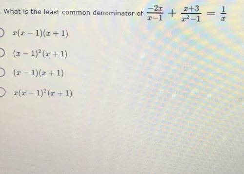 What is the least common denominator of