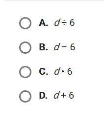 If d = the number of dogs, which variable expression represents the phrase below? the sum of the nu