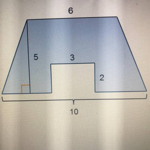 What is the area of the composite figure? ___ units^2