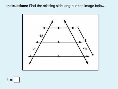 Find the missing side length in the image attached.