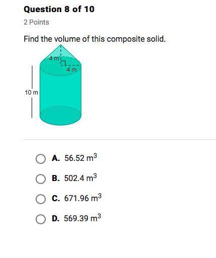 Find the volume of this Composite solid