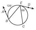 Find the angle of arc BC