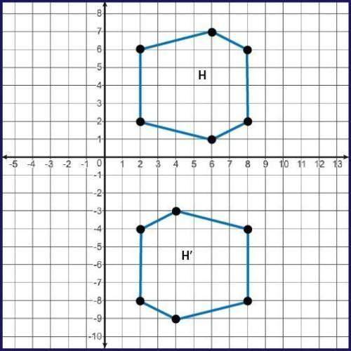 Which sequence of transformations will map figure H onto figure H′? A: Rotation of 180° about the o
