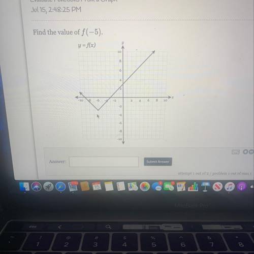 Evaluate function from a graph i need help URGENT!