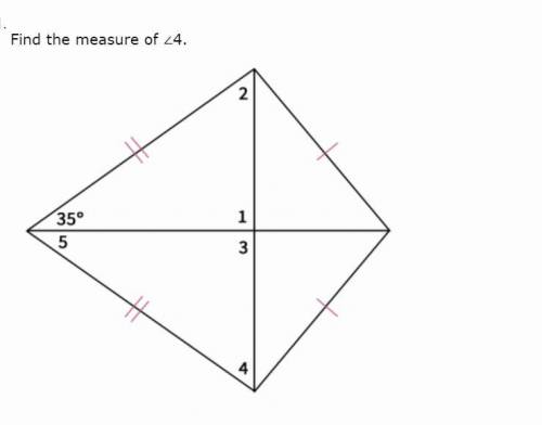 Find the measure of ∠4.