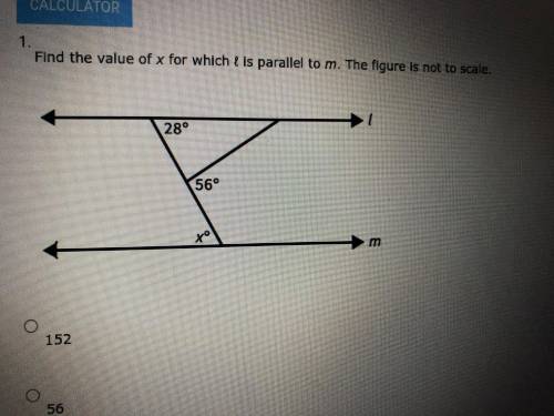 WILL AWARD BRAINLIEST

Find the value of x for which ℓ is parallel to m. The figure is not to scal