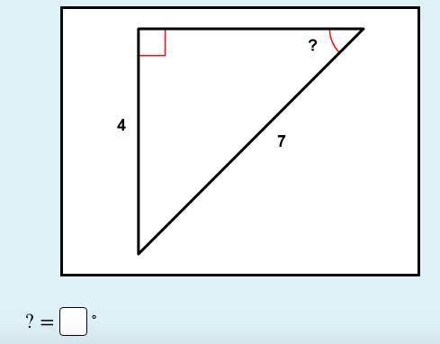 Find the measure of the indicated angle to the nearest degree please. Thanks.