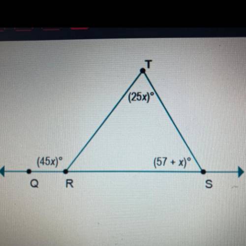 Triangle TQRS Find the value of x.
O x = 2
O x = 3
O x= 33
O x= 52