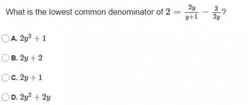 What is the lowest common denominator of ...