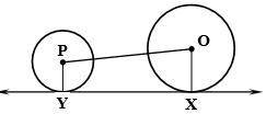 Given: XY - tangent to circles k1(P) and k2(O) OX=16, PY=6 and OP=26 Find: XY