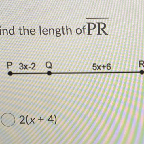 Find the length ofPR