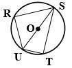 Given: Circle k(O), diameter US , m RU=50°, m UT=30° Find: m∠RUS, m∠STU