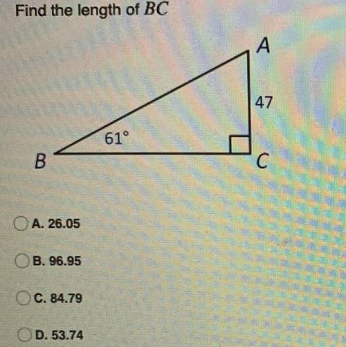Find the length of BC