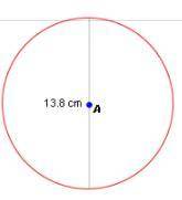 What is the approximate circumference of the circle shown below?