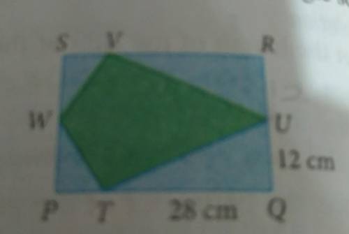 3. The diagram shows a piece of rectangular tile

PQRS. A kite shape TUVW is inscribed in therecta