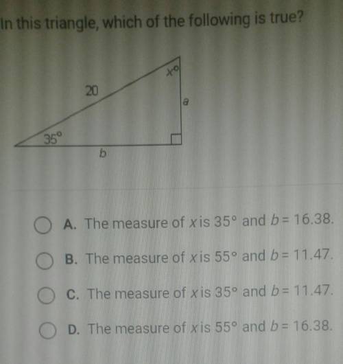 In this triangle, which of the following is true?