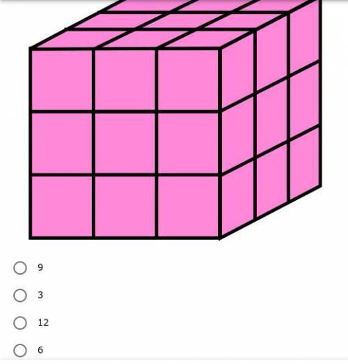 *PLEASE ANSWER TY* How many unit cubes are on each layer of the cube?