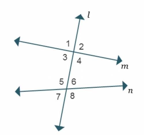 Which angle relationships are correct? Check all that apply. ∠1 and ∠8 are alternate exterior angle