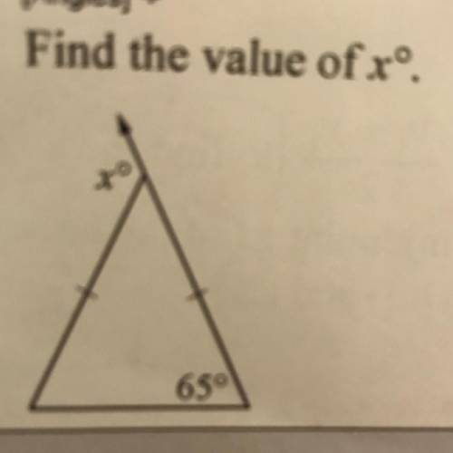 Help please
I don’t know what it is and I need to find the value of x please HELP