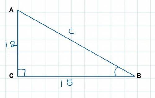 Find all of the missing angles of sides of the triangle below. Note that side lengths are in centim