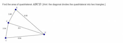 Find the area of quadrilateral...
