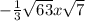 -\frac{1}{3}\sqrt{63}x\sqrt{7}