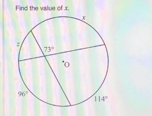 Find the value of x
a. 124
b. 50
c. 93.5
d. 32