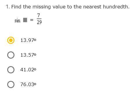 Find the missing value to the nearest hundredth.