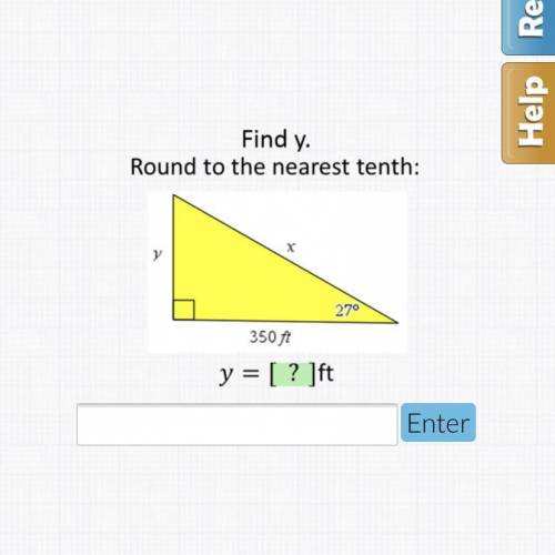 NEED HELP ASAP!! Angles of Elevation and Despression! Need to find y! Round to the nearest tenth!!