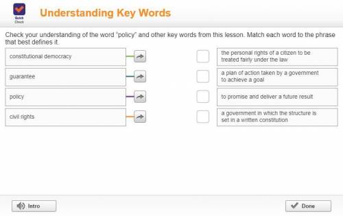 check your understanding of the word ''policy'' and other key words from this lesson. match each wo