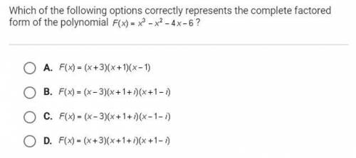 Which of the following options correctly represents the complete factored form of the polynomial?