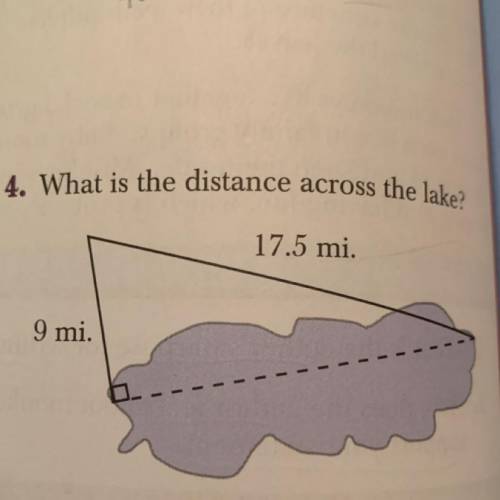 What is the distance across the lake?
17.5 mi.
9 mi.