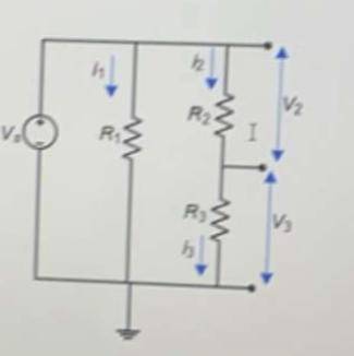Task 1: Theoretical derivation

Find the expression of the current in each resistor and the
voltag