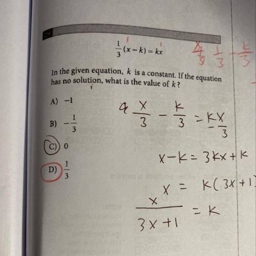 i know the answer is D but I don’t know how it’s solved? what should i be looking for if it says “n