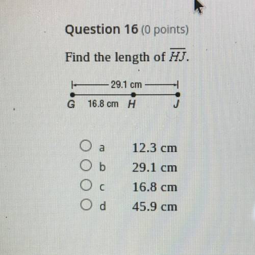 Find the length of HJ.