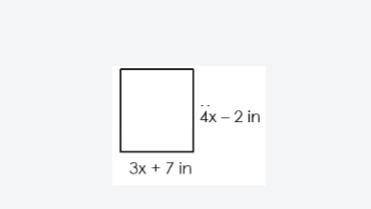 Solve for x than find the perimeter