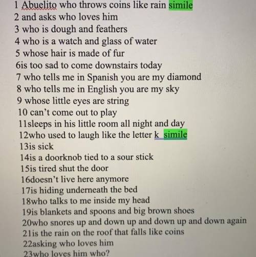 How does “is the rain on the room that falls like coins” contribute to the poems meaning.